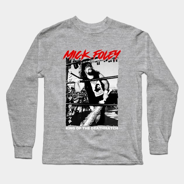 WWE Smackdown Mick Foley Long Sleeve T-Shirt by Pink Umbrella